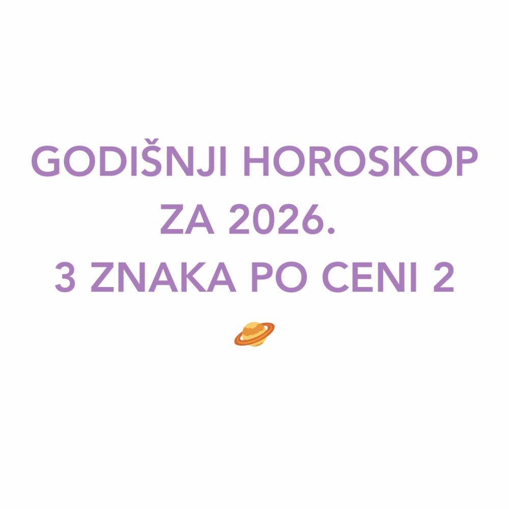 GODIŠNJI HOROSKOP: 3 ZNAKA ZA 2