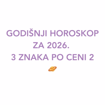 GODIŠNJI HOROSKOP: 3 ZNAKA ZA 2