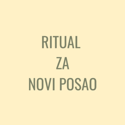 Ritual za novi posao