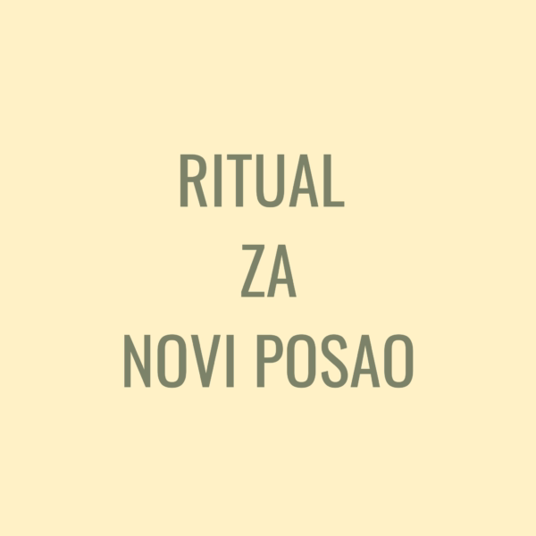 Ritual za novi posao