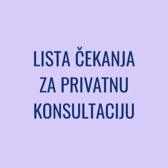 Lista čekanja za privatnu konsultaciju